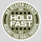 HOLD FAST No Weapon Sticker