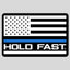 HOLD FAST Police Flag Sticker