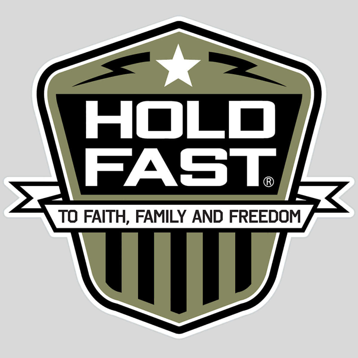 HOLD FAST Shield Sticker