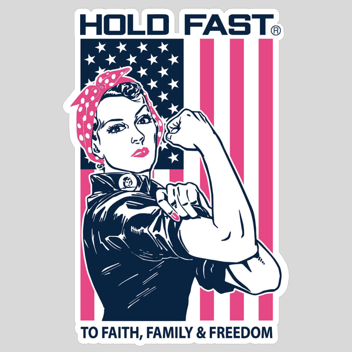 HOLD FAST Rosie Sticker