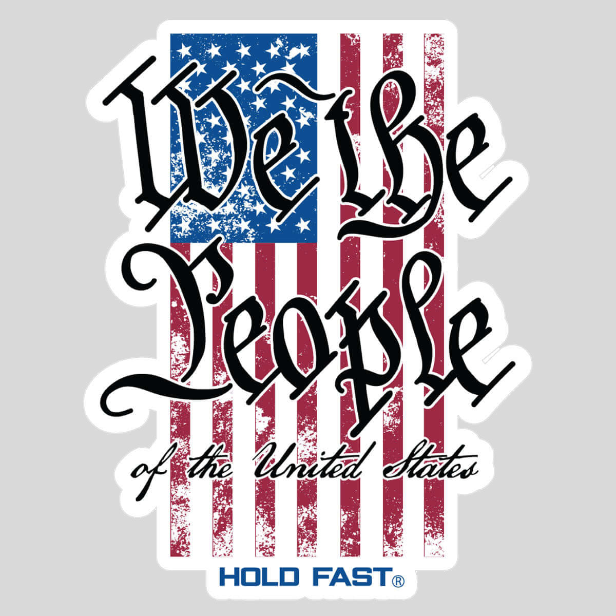 HOLD FAST We The People Flag Sticker Main image