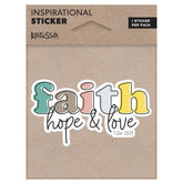 Kerusso Sticker Faith Hope Love