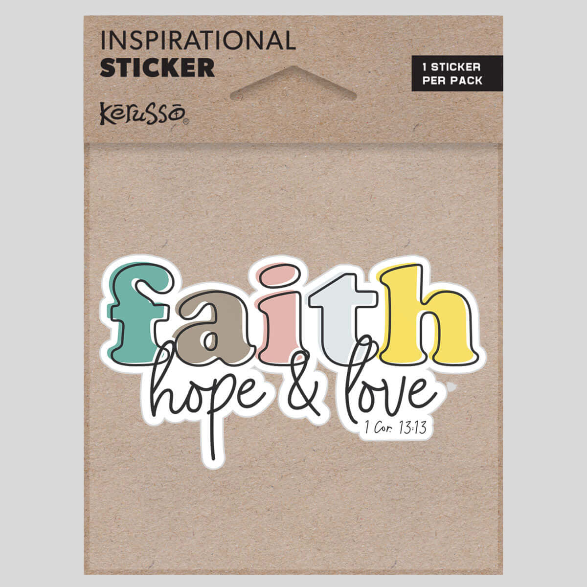 Kerusso Sticker Faith Hope Love Main image