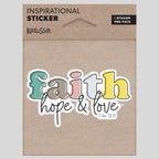 Kerusso Sticker Faith Hope Love