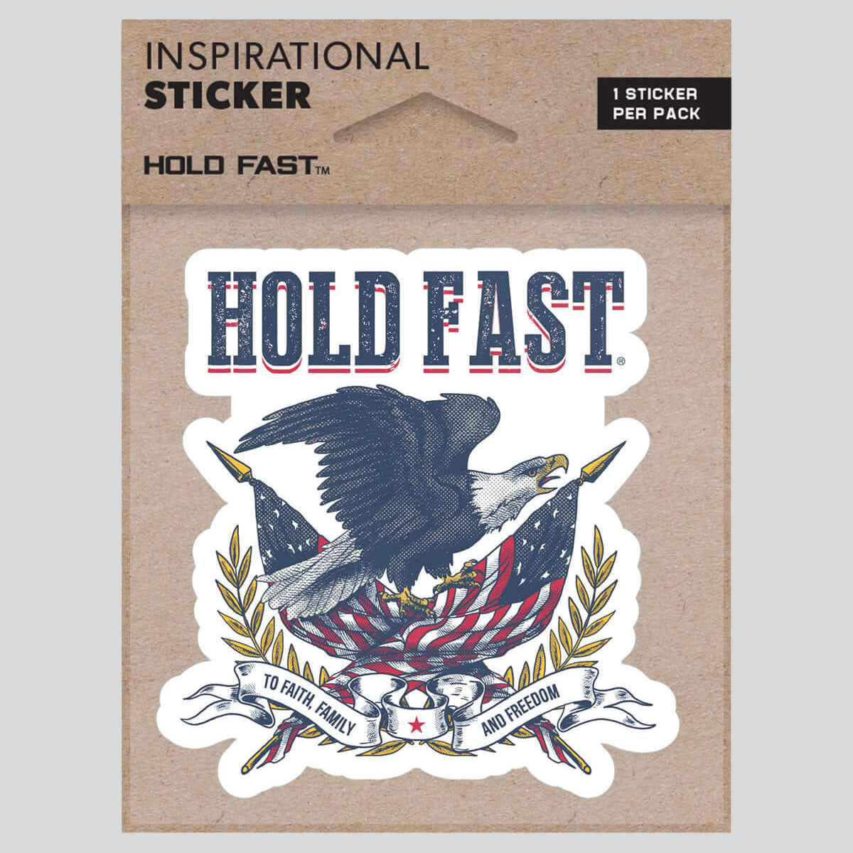 HOLD FAST Sticker Vintage Eagle Main image