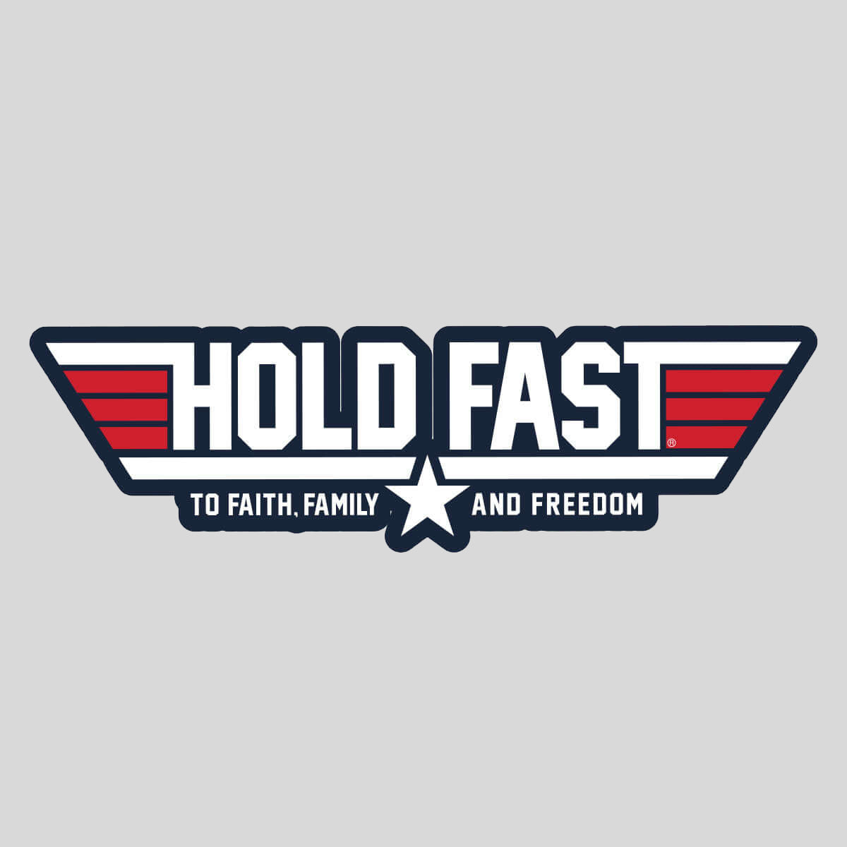 HOLD FAST Sticker Aviation Wings