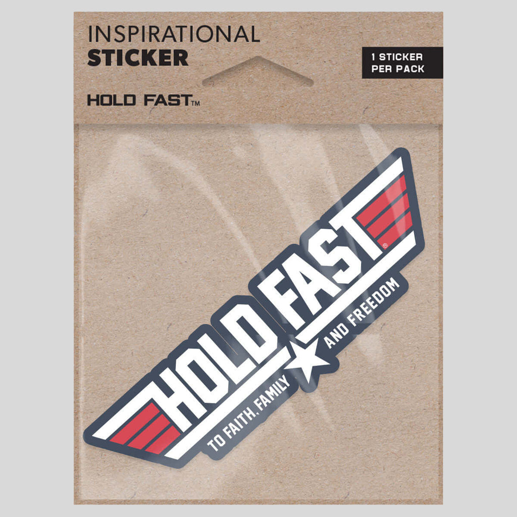 HOLD FAST Sticker Aviation Wings
