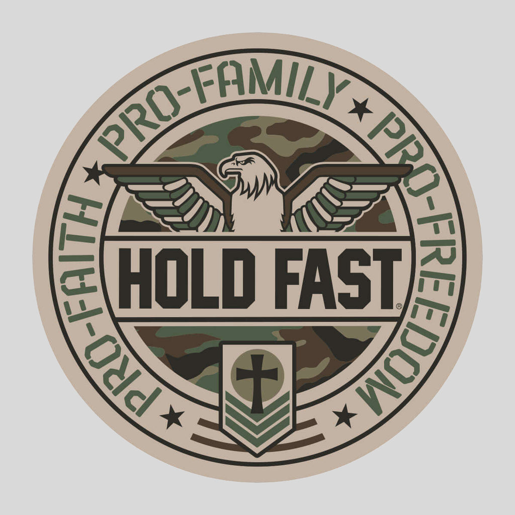 HOLD FAST Sticker Pro Faith Family Freedom