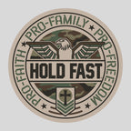 HOLD FAST Sticker Pro Faith Family Freedom