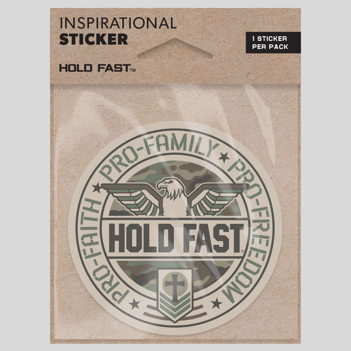 HOLD FAST Sticker Pro Faith Family Freedom Main image