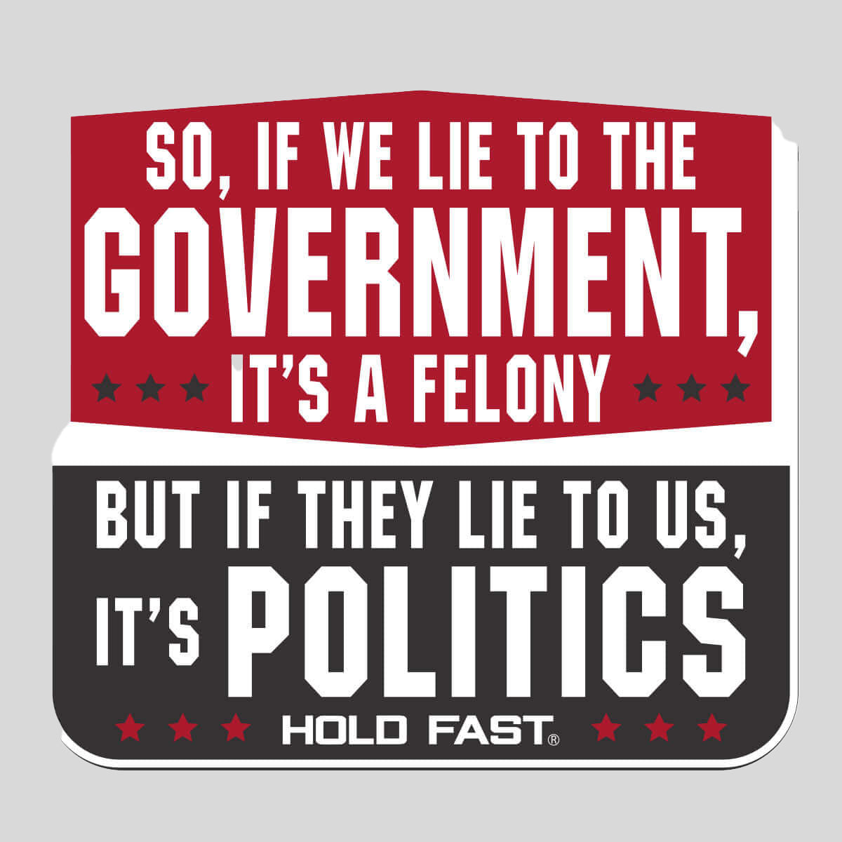 HOLD FAST Sticker Lie Secondary image