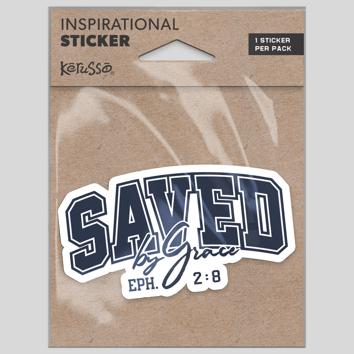 Kerusso Sticker Saved By Grace
