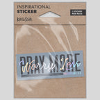 Kerusso Sticker Pray More Worry Less