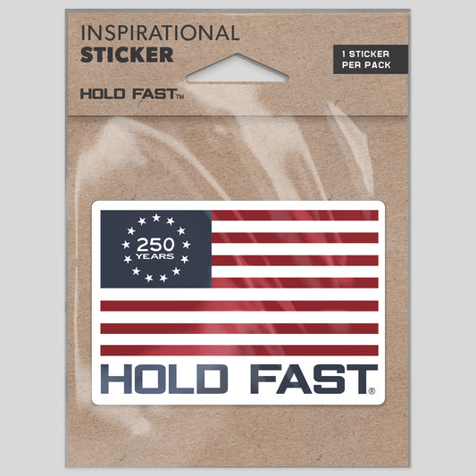 HOLD FAST Sticker 250 Flag