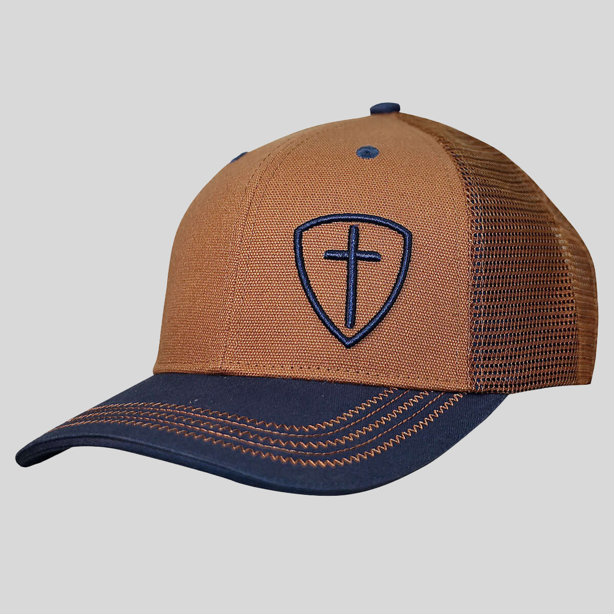 Kerusso Mens Cap Blue Cross Shield Main image