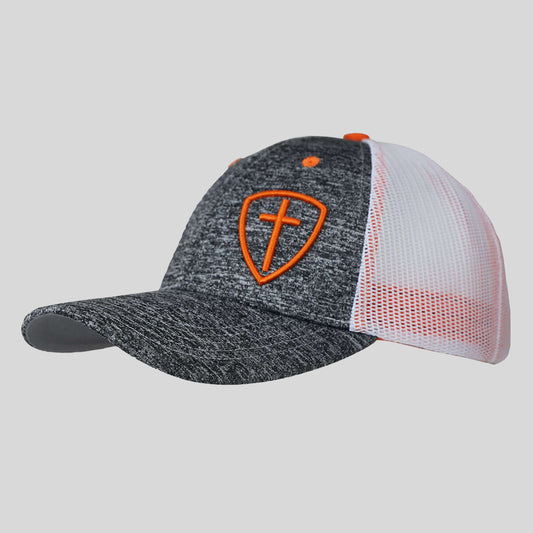 Kerusso Mens Cap Gray Cross Shield
