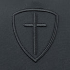 Kerusso Mens Cap Black Cross And Shield