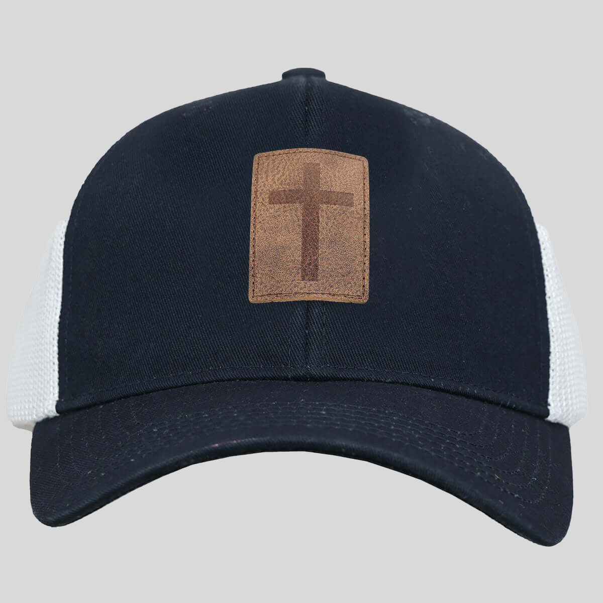 Kerusso Mens Cap Leather Cross Secondary image