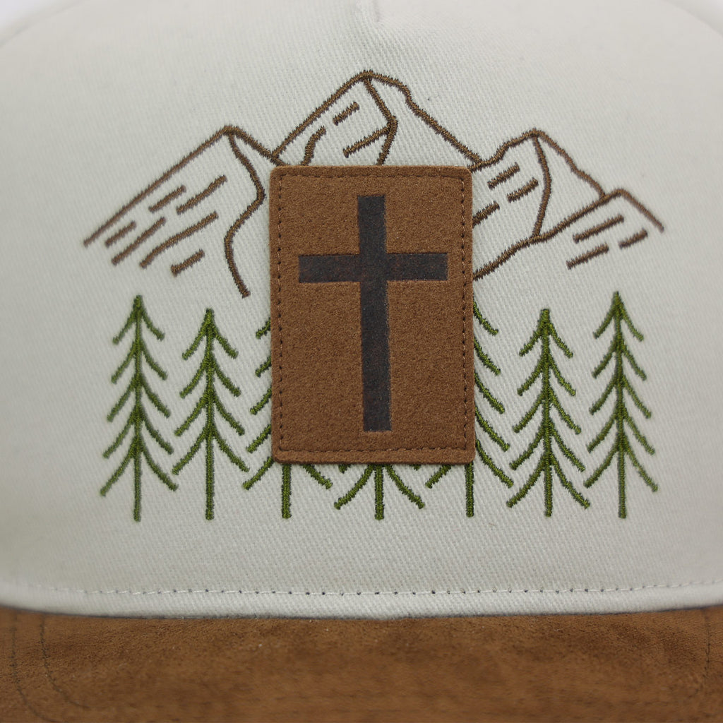 Kerusso Mens Cap Faux Suede Cross Patch