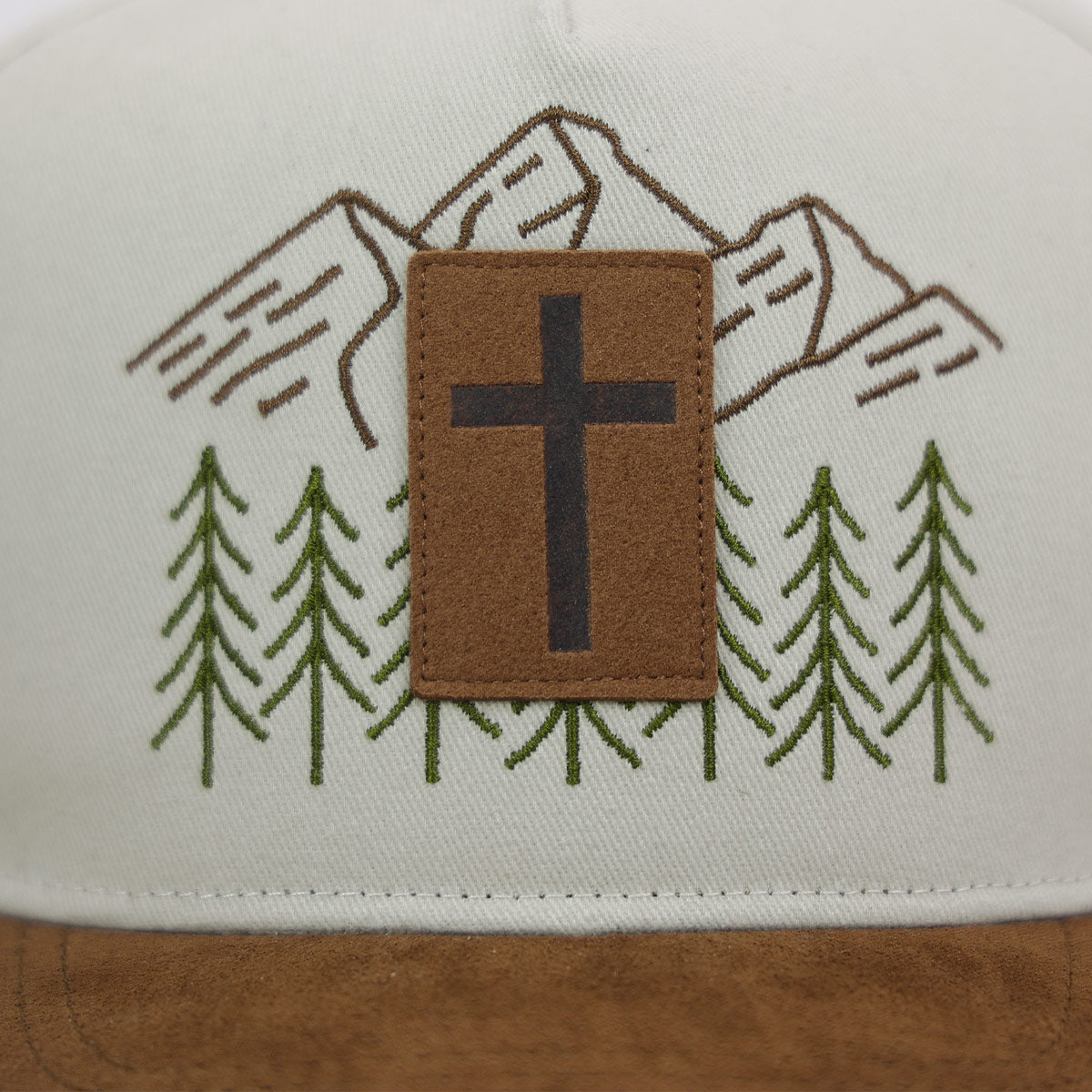 Kerusso Mens Cap Faux Suede Cross Patch