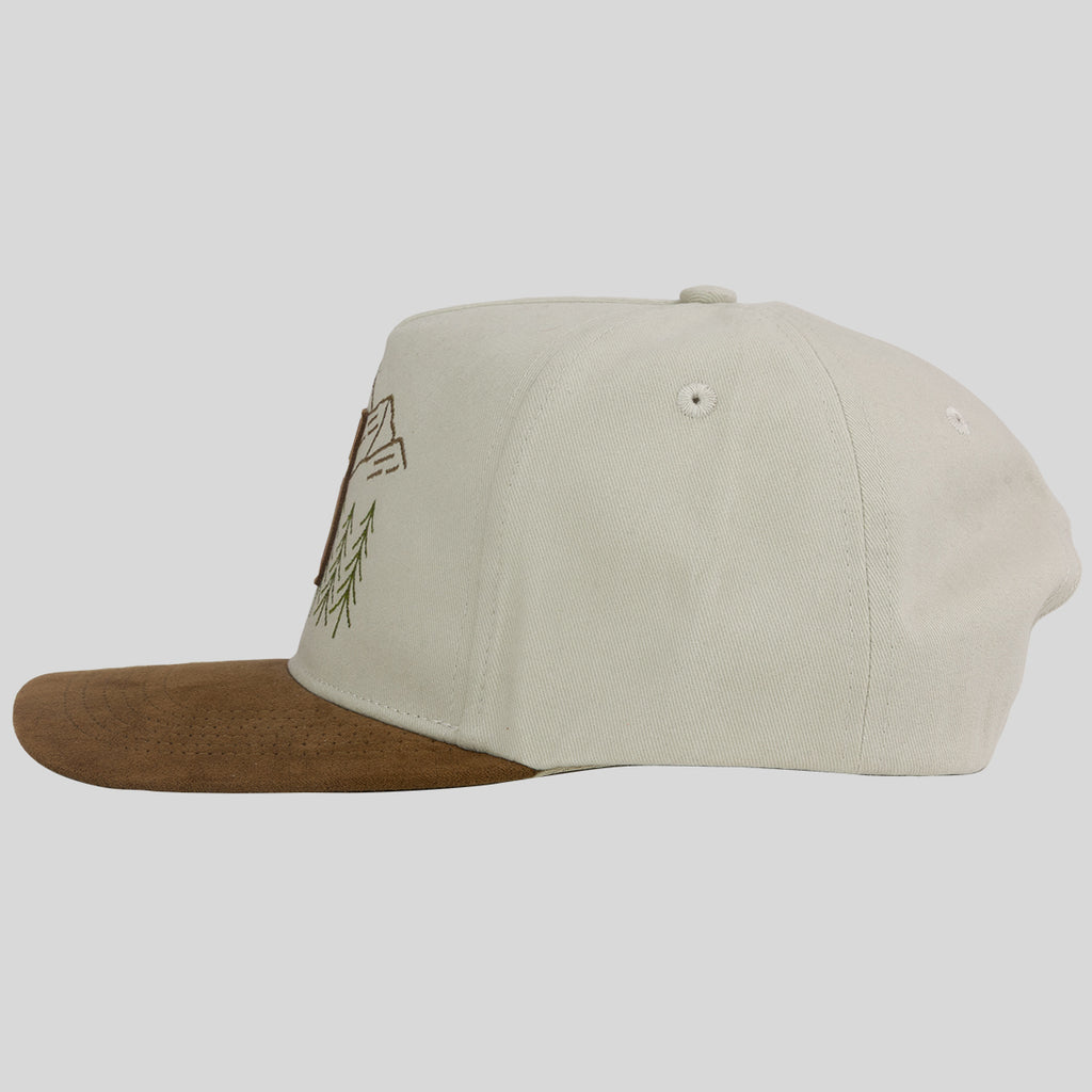 Kerusso Mens Cap Faux Suede Cross Patch
