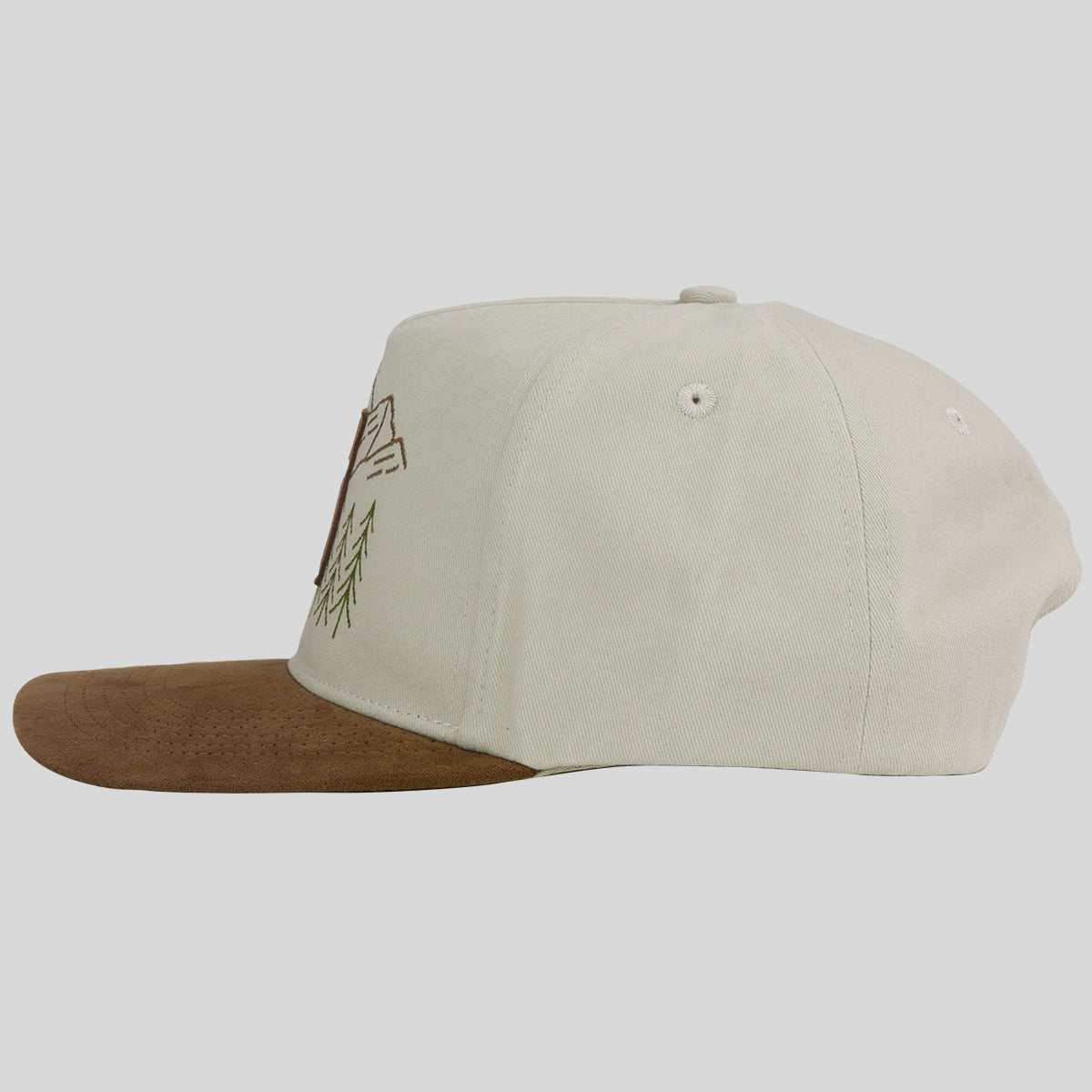 Kerusso Mens Cap Faux Suede Cross Patch