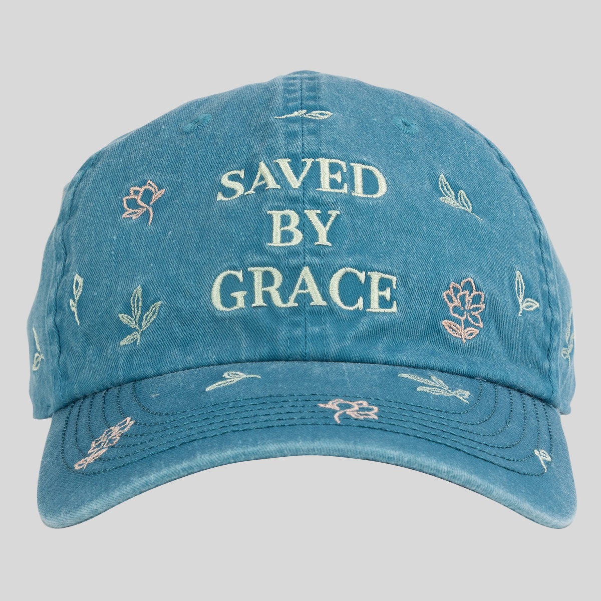 Kerusso Womens Cap Saved By Grace Flowers Secondary image