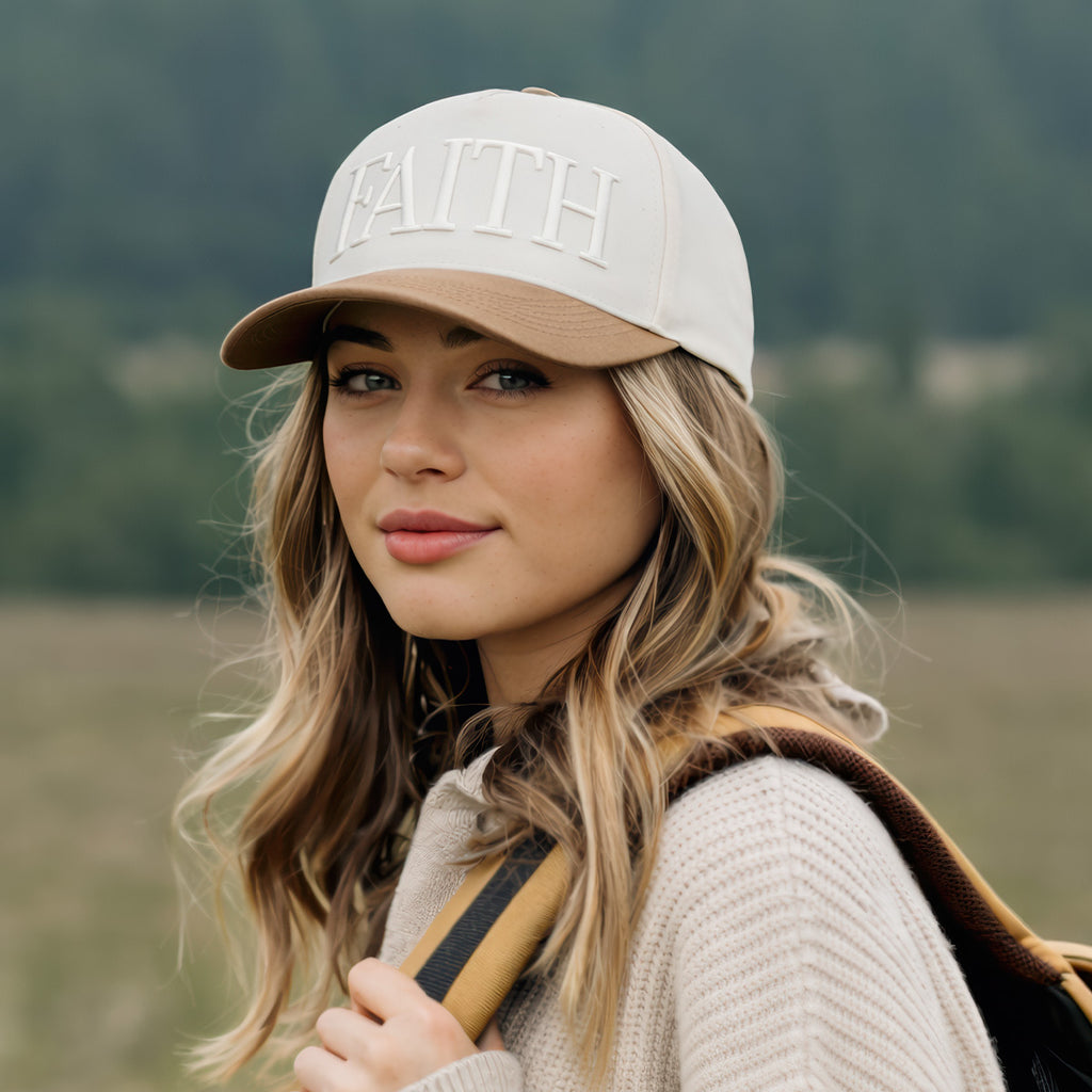 Kerusso Womens Cap Faith Over Fear Two Tone