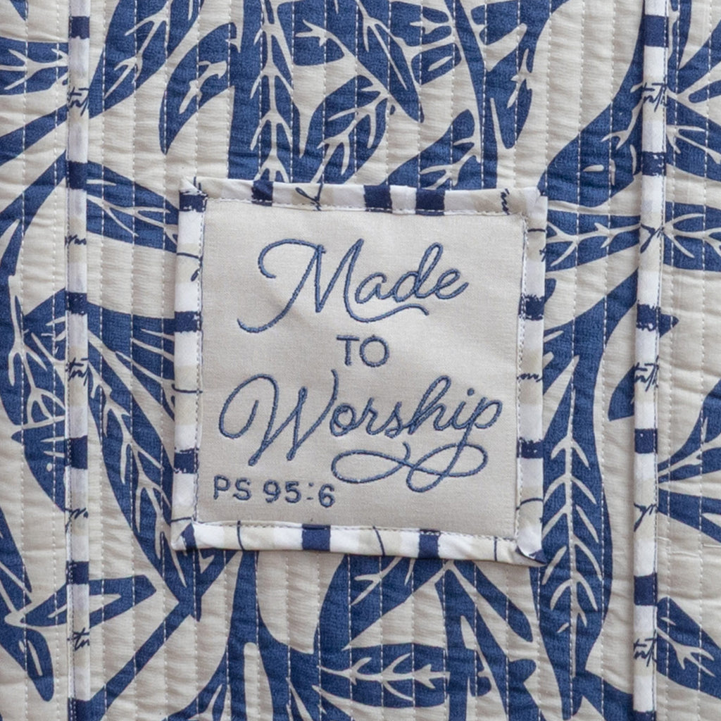 grace & truth Womens Tote Bag Midnight Leaves