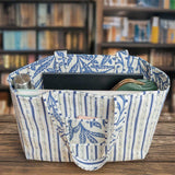 grace & truth Womens Tote Bag Midnight Leaves