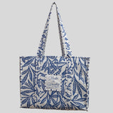 grace & truth Womens Tote Bag Midnight Leaves