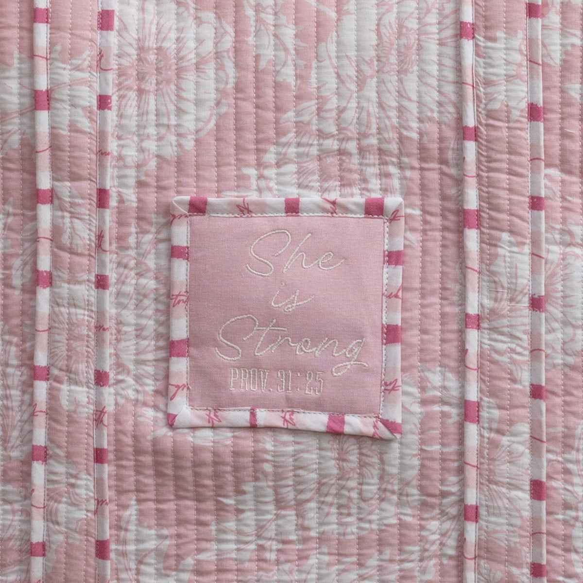 grace & truth Womens Tote Bag Blush Bloom