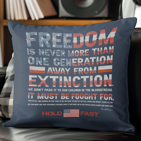 HOLD FAST Reagan Freedom Square Pillow