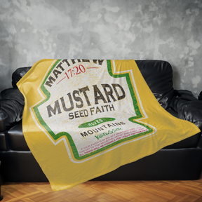 Kerusso Mustard Plush Fleece Blanket
