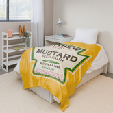 Kerusso Mustard Plush Fleece Blanket