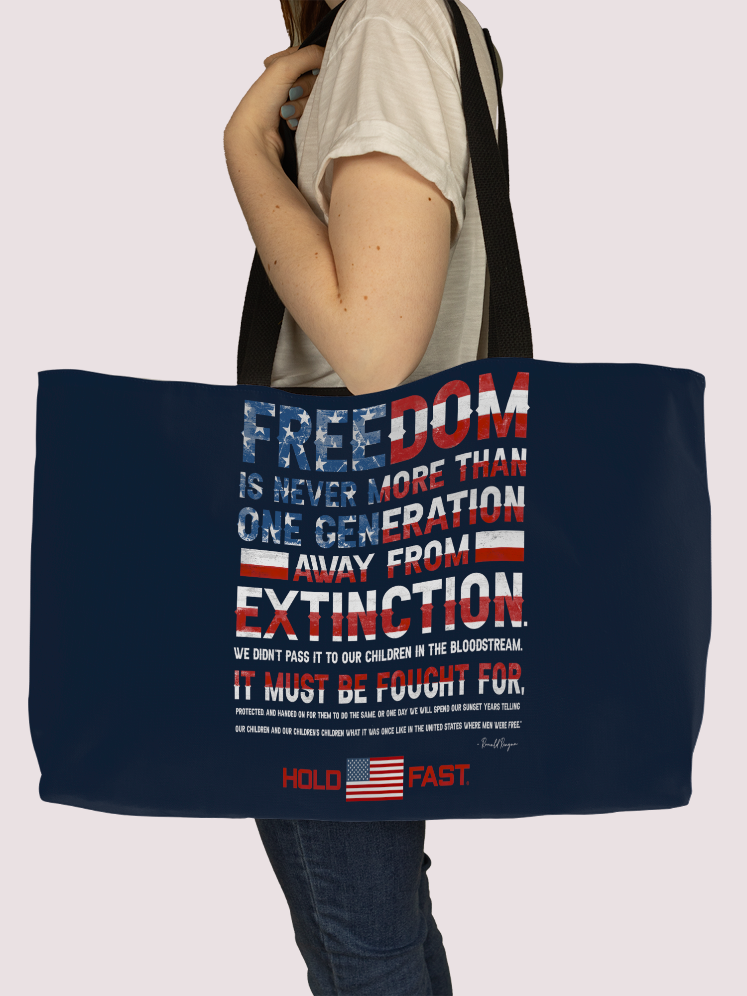 HOLD FAST Reagan Freedom Weekender Tote Bag