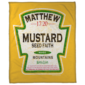 Kerusso Mustard Fleece Blanket