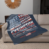 HOLD FAST Reagan Freedom Fleece Blanket