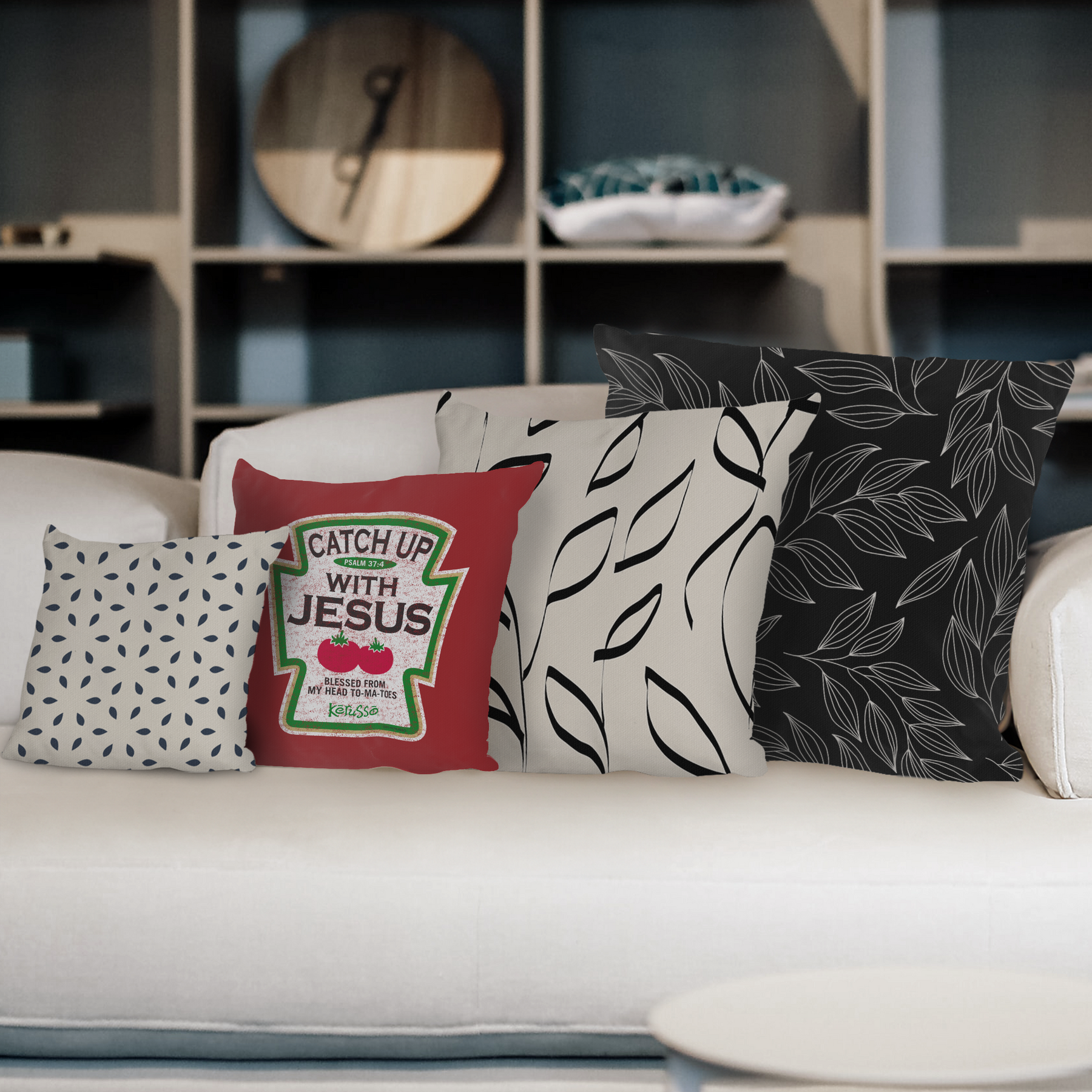Kerusso Catch Up Square Pillow
