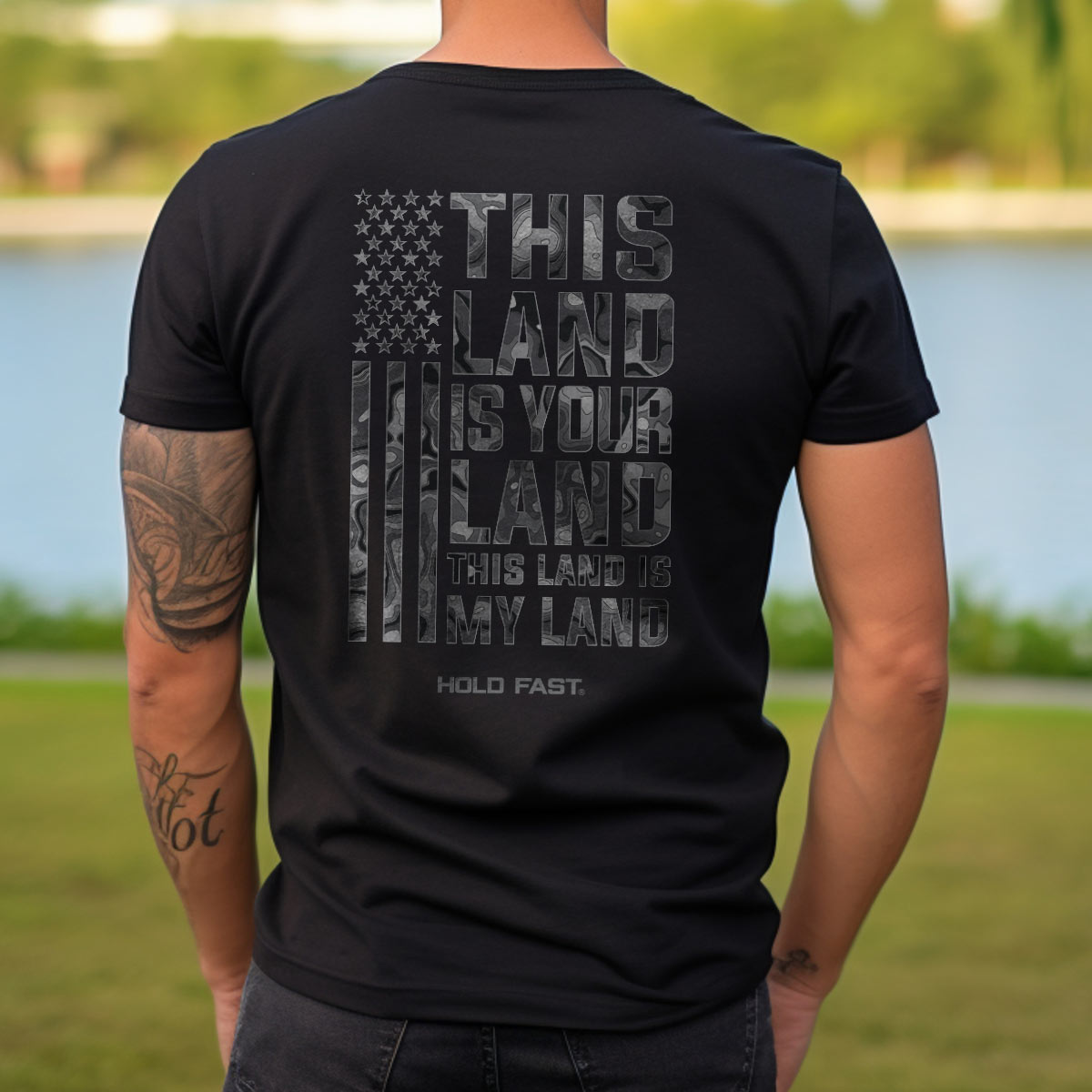 HOLD FAST Mens T-Shirt This Land Is Your Land