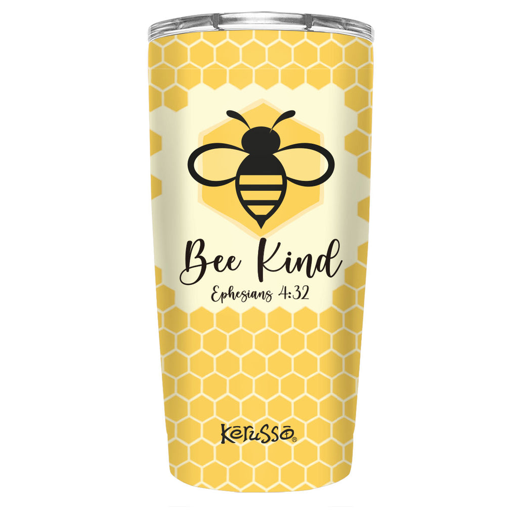 Bee Kind – Engraved Stainless Steel Tumbler, Bee Mug, Positivity