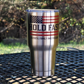 HOLD FAST 30 oz Stainless Steel Tumbler Flag