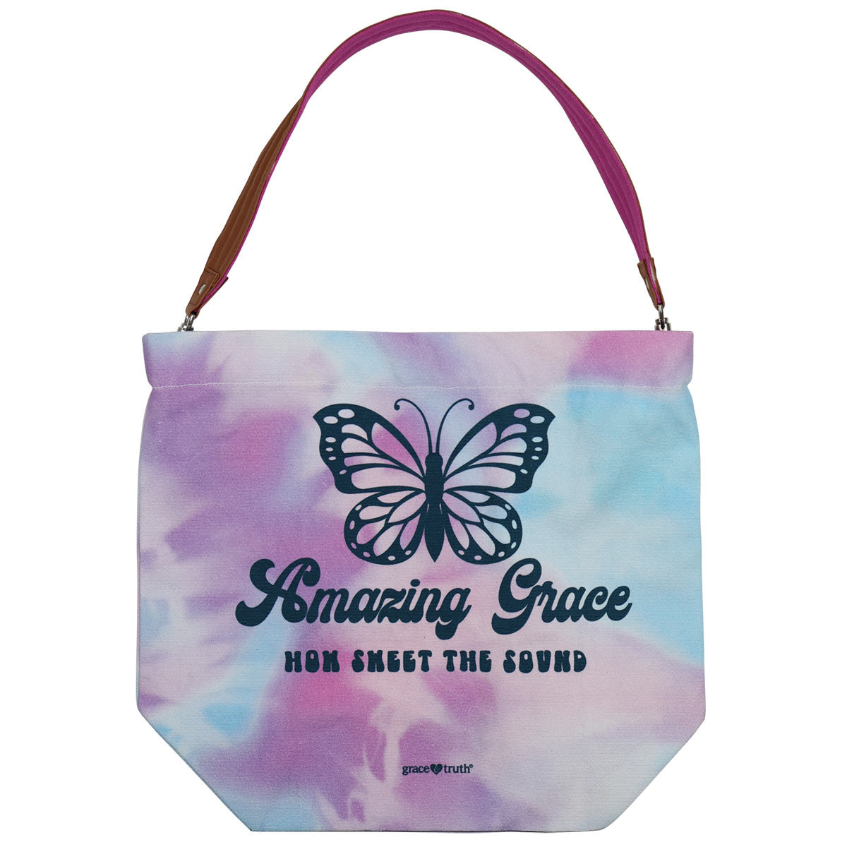 grace & truth Womens Tote Bag Amazing Grace Butterfly